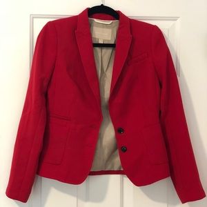 Banana Republic Red Suit Blazer